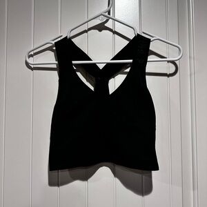 PINK Victoria's Secret Black Strappy Top